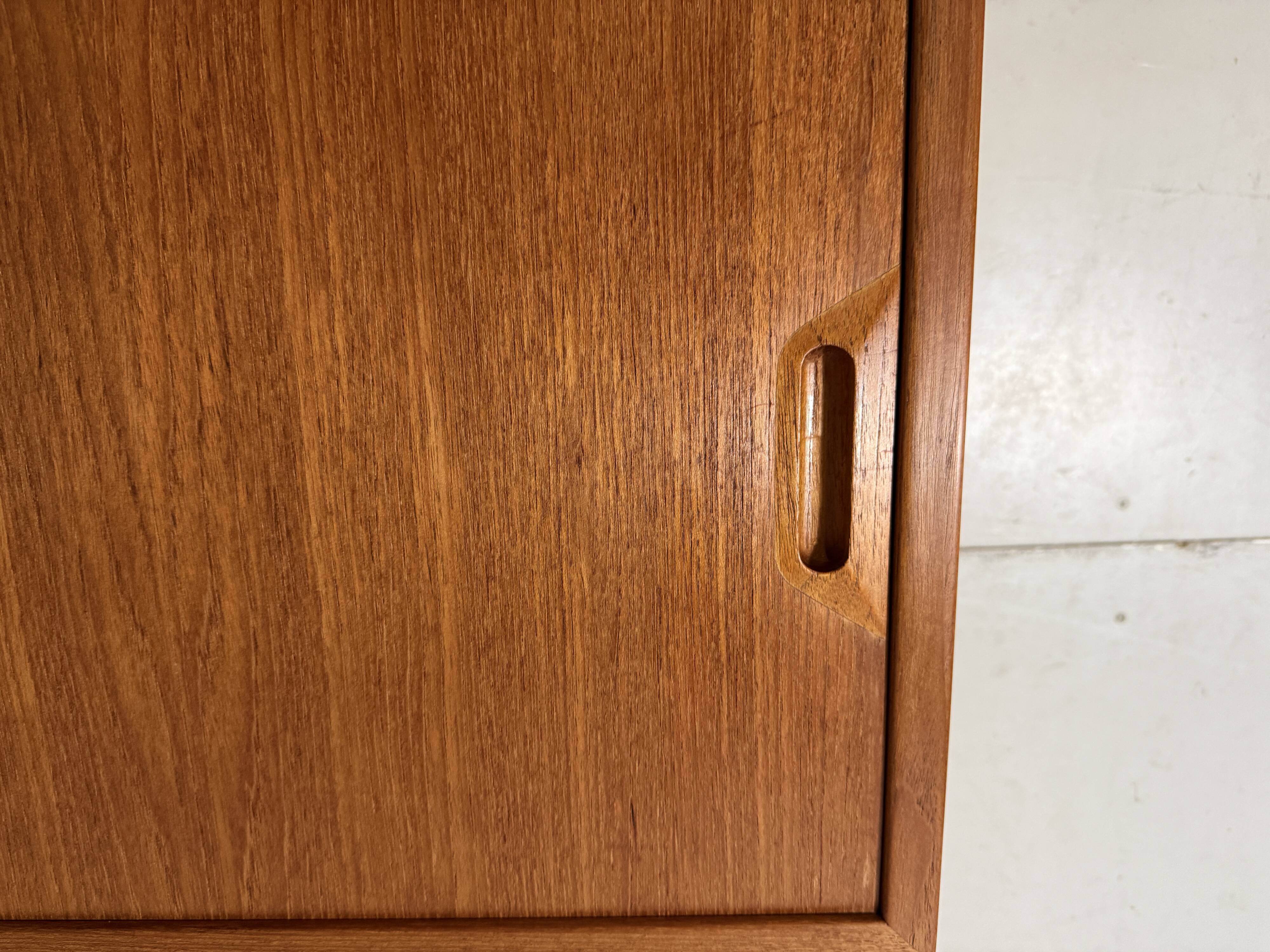 Teak wall system Sven Ellekaer Albert Hansen Denmark 1960s