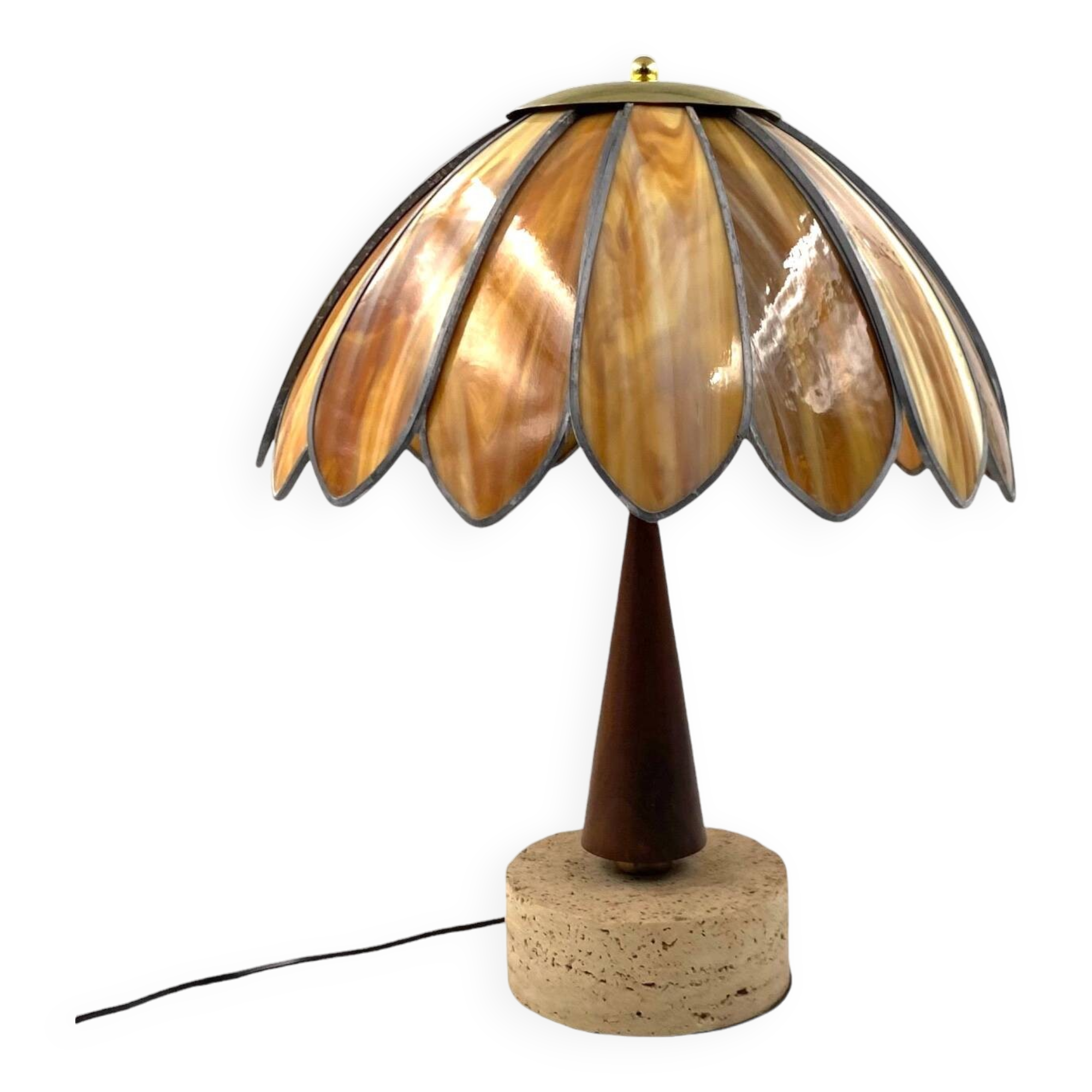 Hollywood regency important table lamp, Italy 1970 ca.