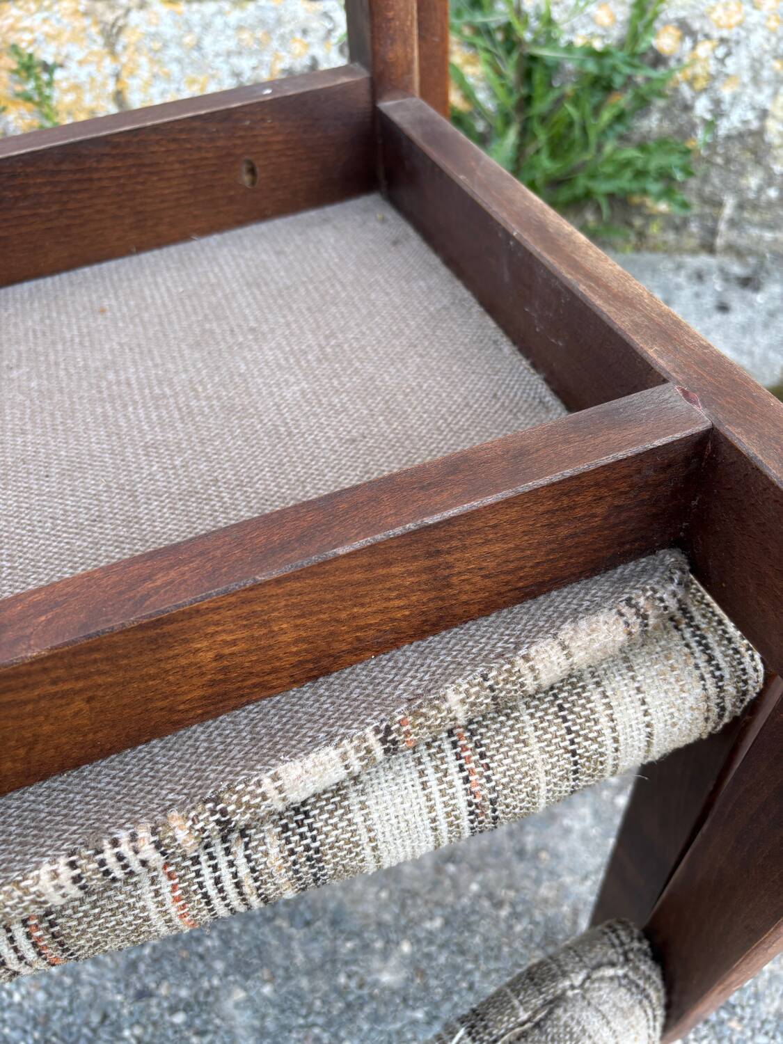 Set of 4 vintage 70s beech chairs