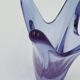 Vintage Murano Crystal Finger Vase Purple