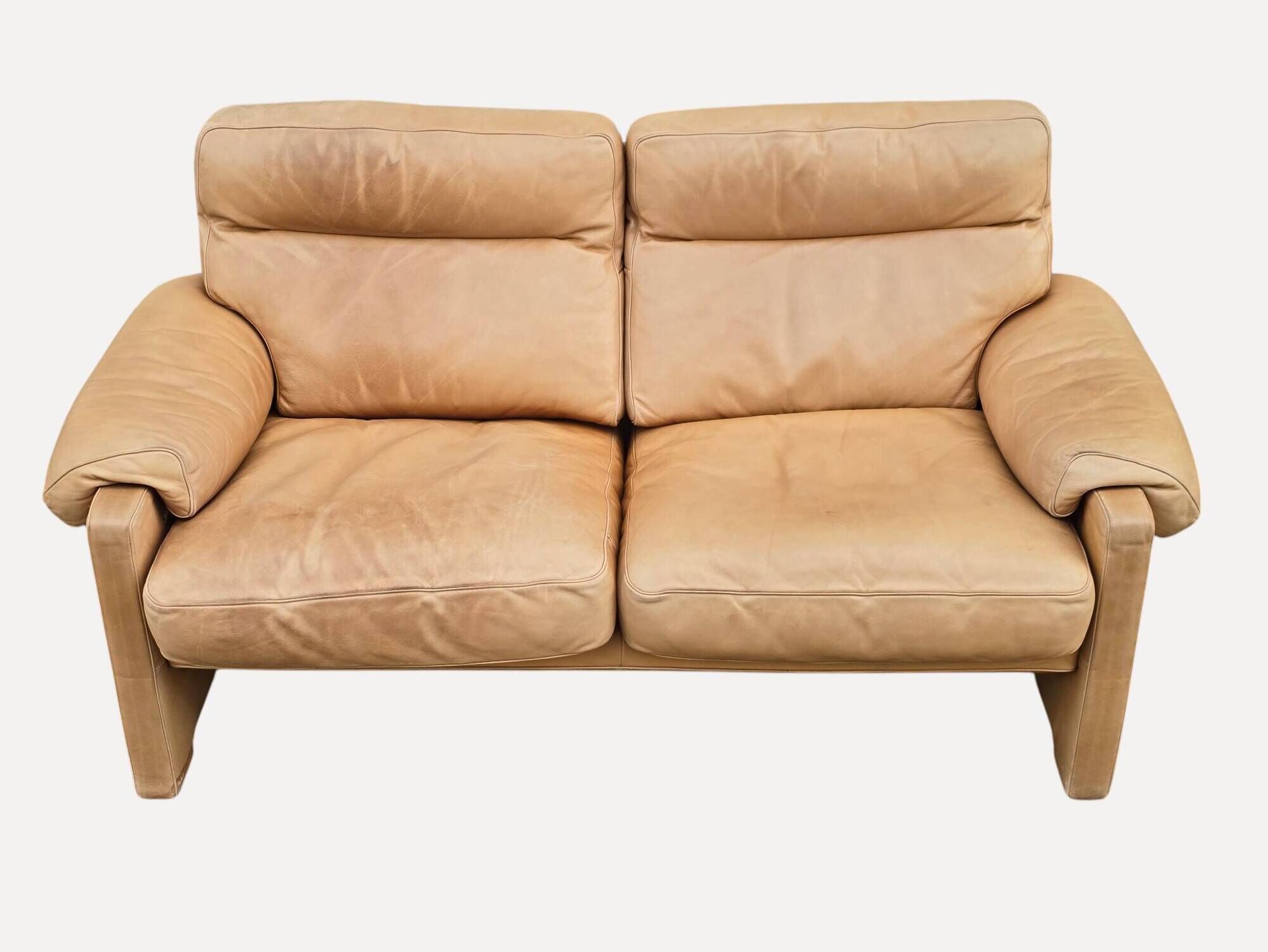 2-seater sofa by Sede DS-70 in leather - vintage - 1980s