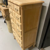 Louis XV style weekly planner in raw wood