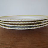 4 assiettes plates
