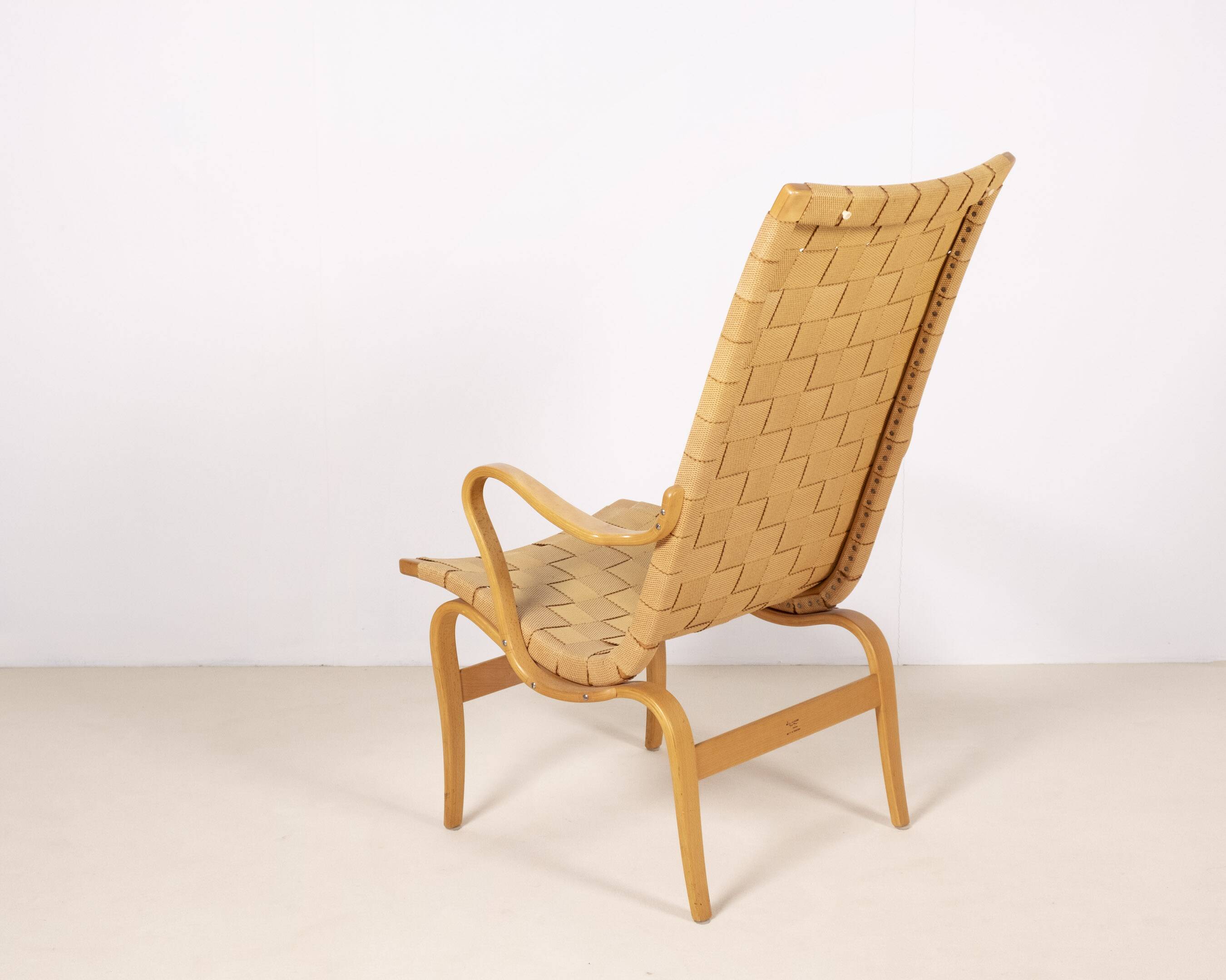 Bruno Mathsson lounge chair High Eva for Firma Karl Mathsson, Sweden