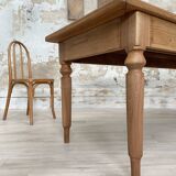 Solid wood farmhouse table