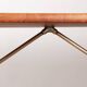 Danish dining table in teak, beech, and brass, model AT 303 Hans Wegner.