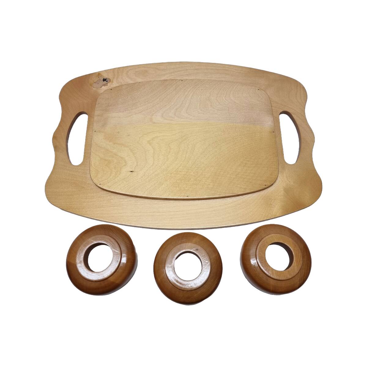 Vintage Cup Holders With Tray, 1970s