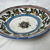 Qadjar, siliceous ceramic plate Persia Iran 18th century