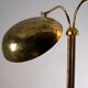 Mid-century Russian floor lamp with three adjustable brass shades