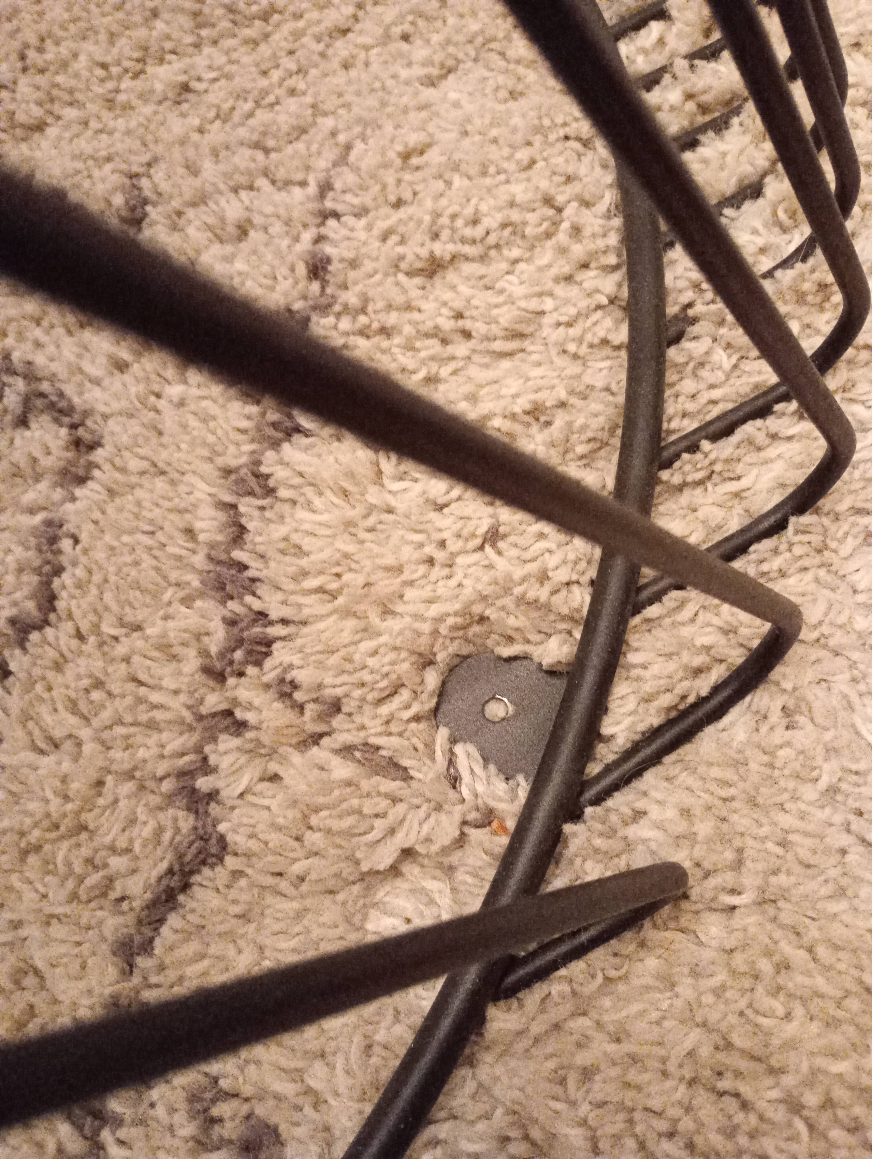 Metal and glass coffee table