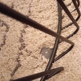 Metal and glass coffee table