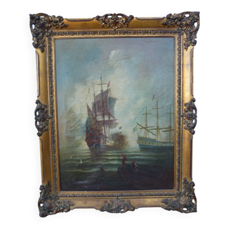 Huile 19ème