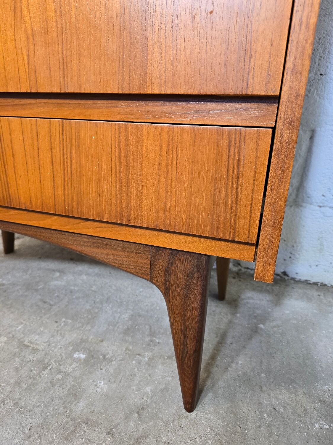 Scandinavian style display cabinet from the 1970s