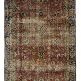 Turkish Anatolian Handmade Vintage Area Rug 190 cm x 107 cm