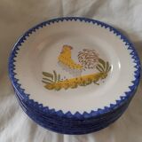 8 Saint Clement plates at the end of the 19th century