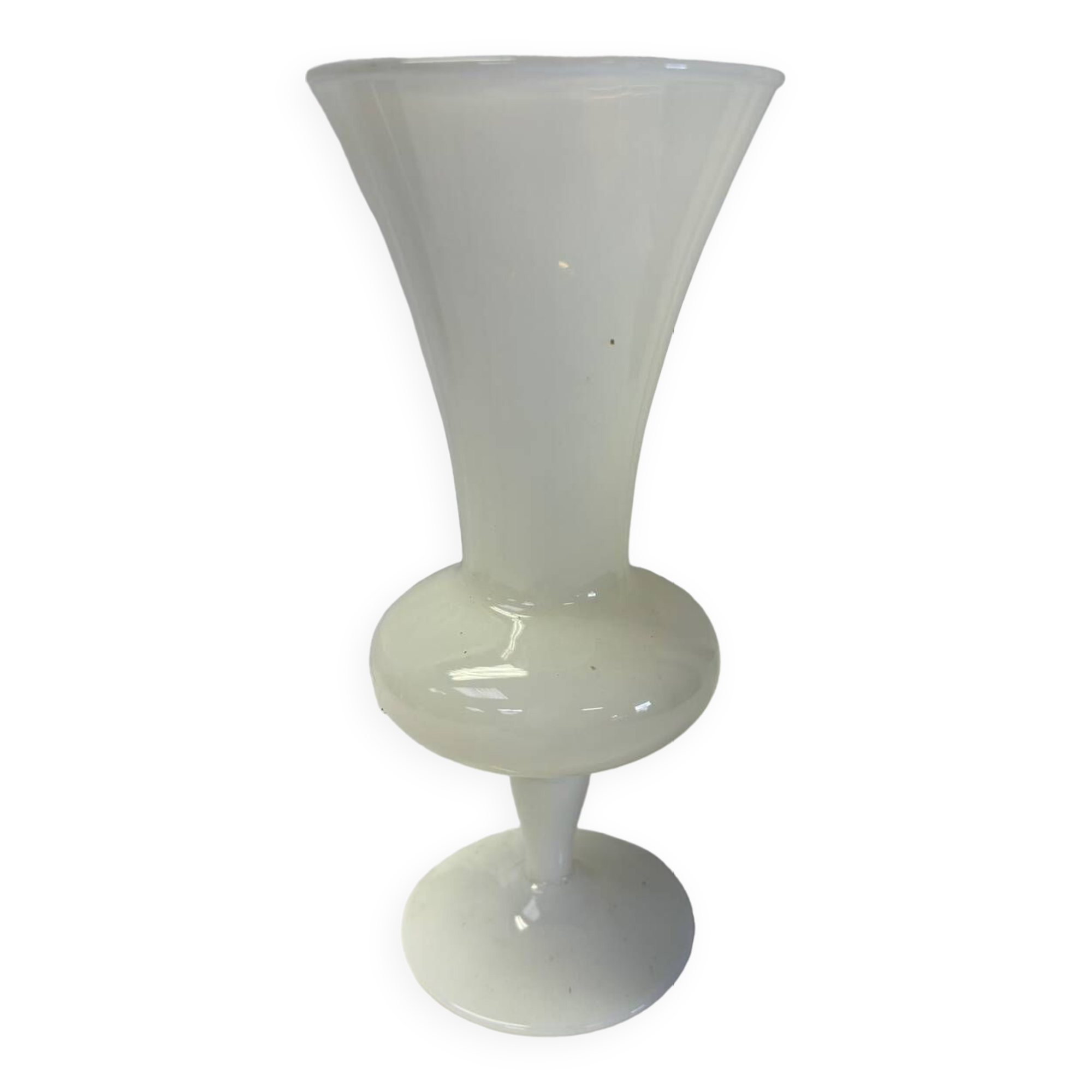 White opaline vase