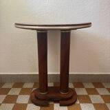Art Deco wooden pedestal table