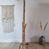 Rattan psyche mirror