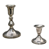 Two antique candle holders