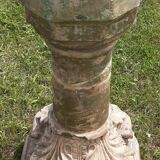 Holy water font on stone column (17th century)