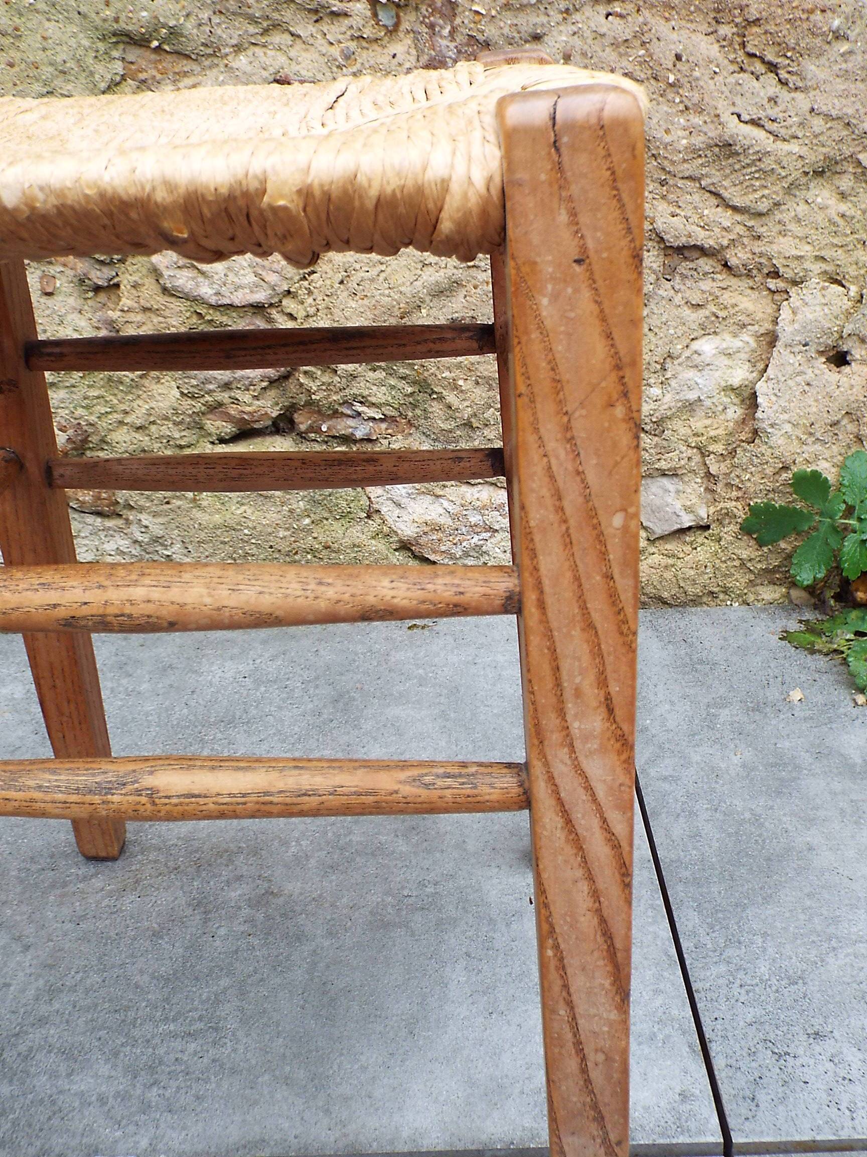 3 tabourets paillés