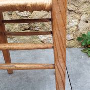 3 tabourets paillés