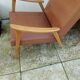 Paire de fauteuil vintage année 50 60 pieds compas scandinave