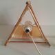 Lampe rotin tissu