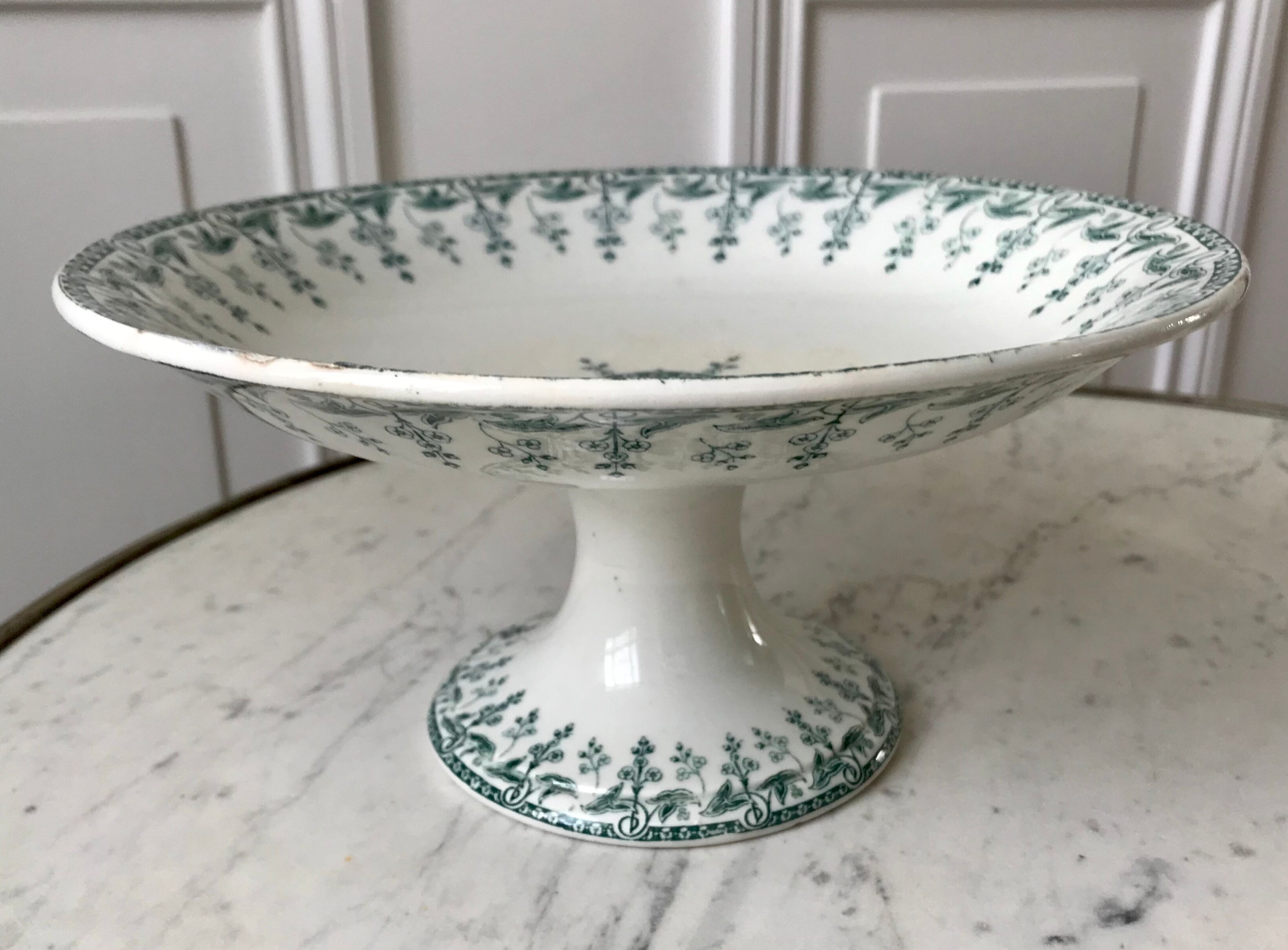 Compotier / servant Iron Earth model "Sagittarius" late nineteenth century