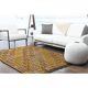 Vintage Turkish Oushak Handmade Wool & Cotton Yellow Area Rug 155x223