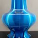 Important Porcelain Lamp with Blue Crackle Enamel, France, Circa 1940