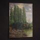 Spanish landscape painting signed C. Coll 1883