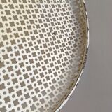 Matégot tray in perforated iron