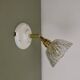 Vintage chiseled glass lampshade wall light - tableware collection -