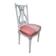 Chaise style Louis XVI laquée dossier lyre