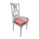 Chaise style Louis XVI laquée dossier lyre