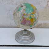 Earth globe Girard Barrere and Thomas vintage 1960