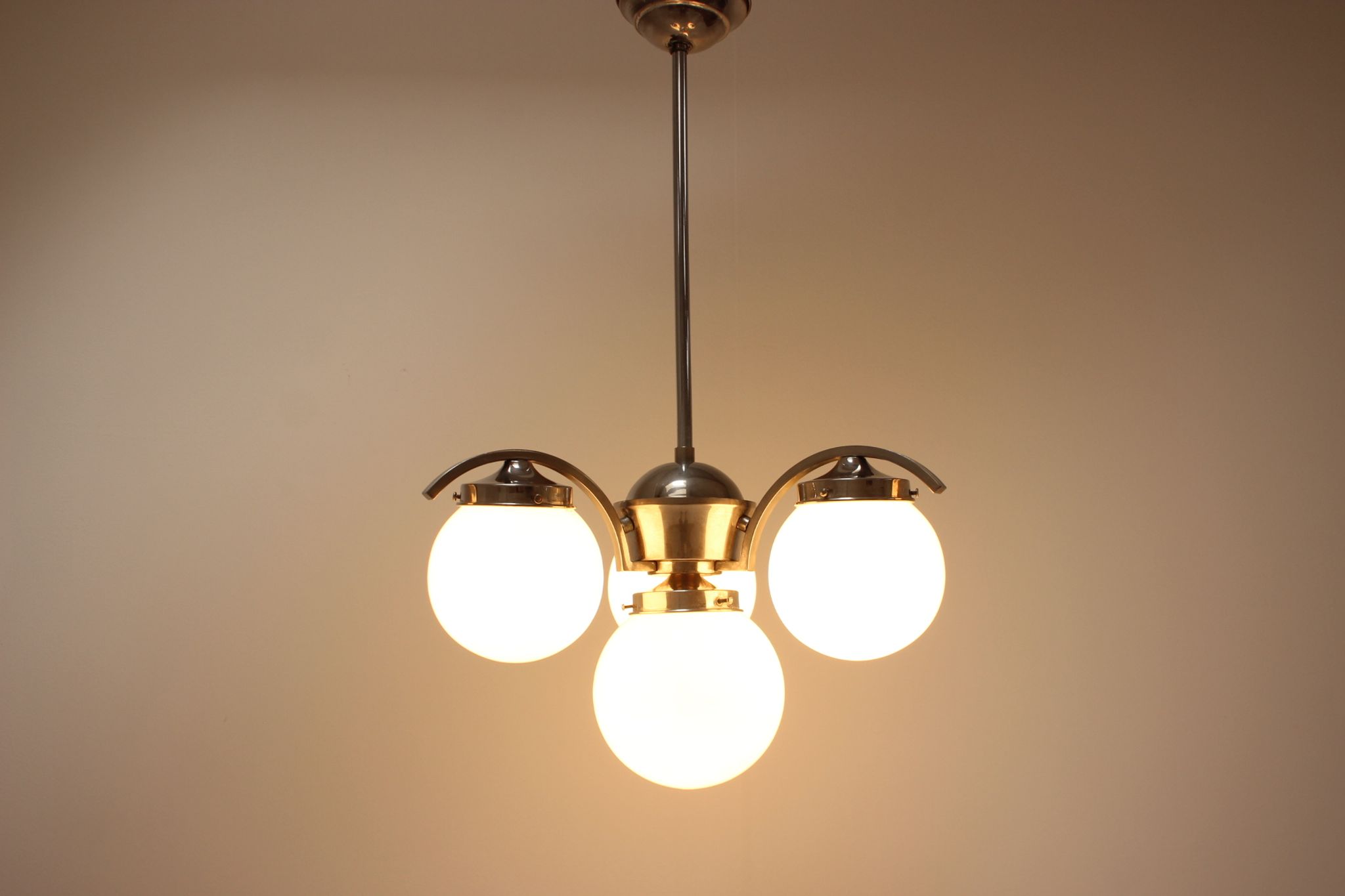 Art Deco Chandelier 1930s, Czechoslovakia