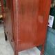 Small Asian lacquered wardrobe with 2 doors and 5 drawers.