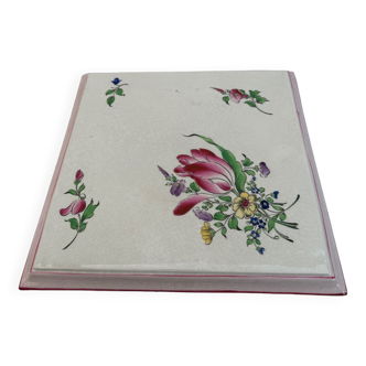 Luneville porcelain trivet (Keller & Guerin)