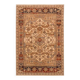 Traditional beige and black oriental rug