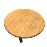 Round solid oak table