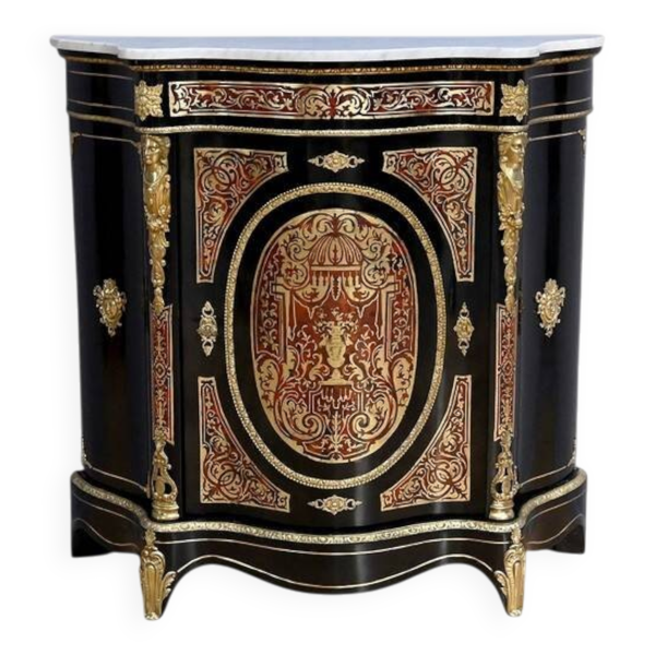 Meuble d’entre-deux en marqueterie « Boulle », Maison Coignerai, époque Napoléon III – 2ème partie XIXe