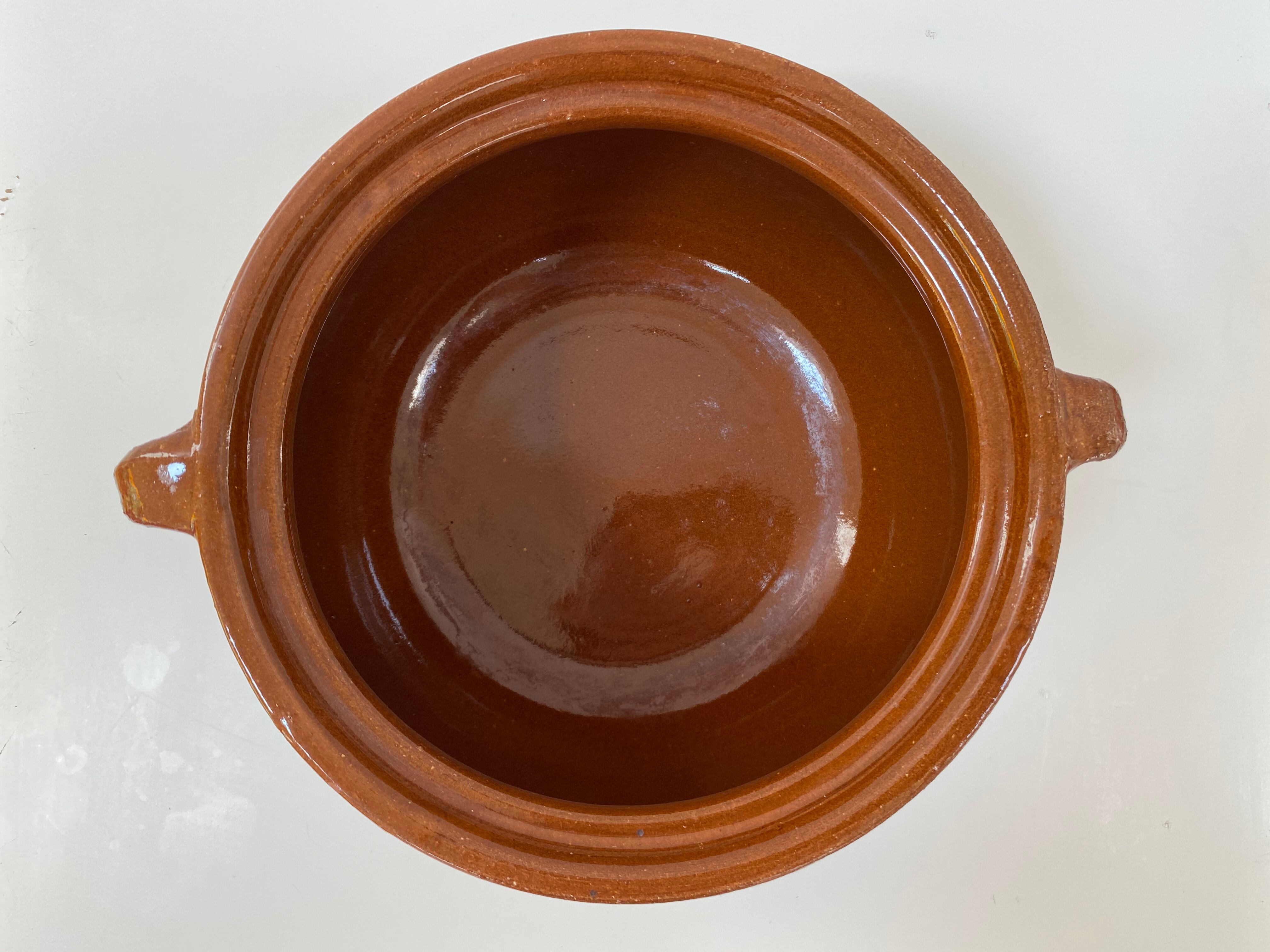 Glazed sandstone pot cover