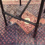 Série de 5 tabourets style industriel en métal et cuir, travail moderne