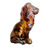 Vintage 70s collector's perfume bottle Lion Avon Black Suede