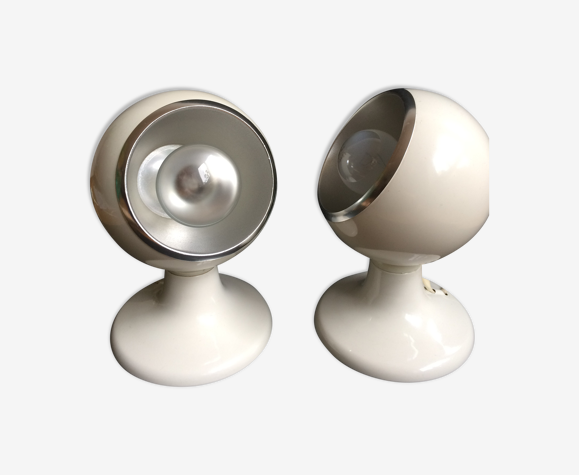 Pair of lamps Luci Illuminazione di Interni 1970 Milan Model C-414