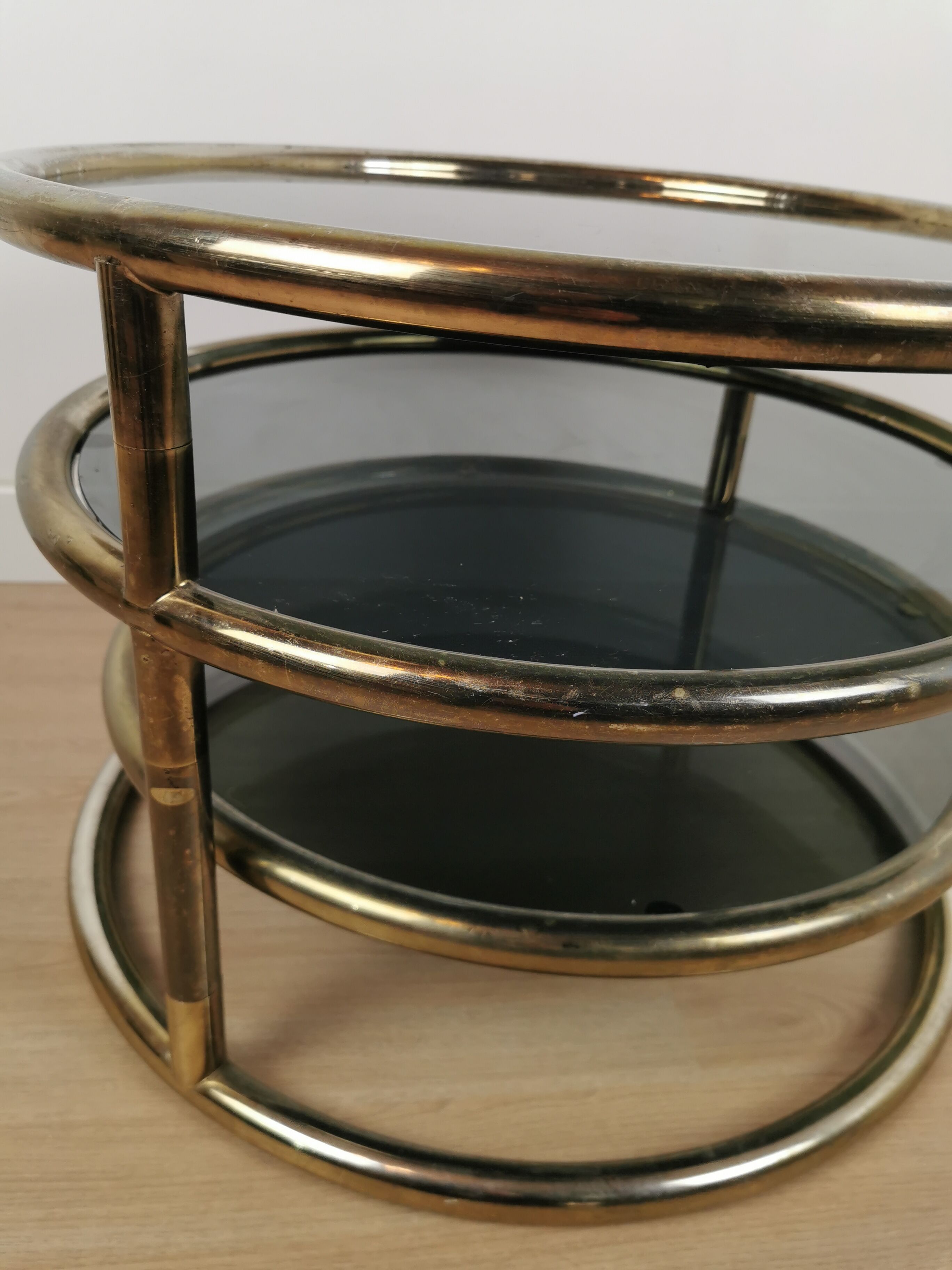 Swivel coffee table 70s