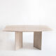 Table à manger en marbre travertin, Italie, années 90