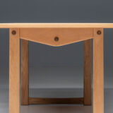 Coffee table in soap treated oak, carl malmsten, 1960's, sweden